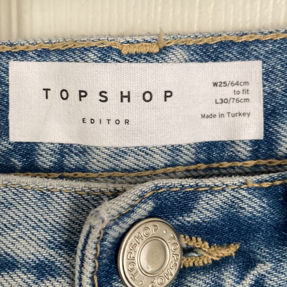 •Topshop• High Waist Editor Distressed Denim - Picture 2 of 10
